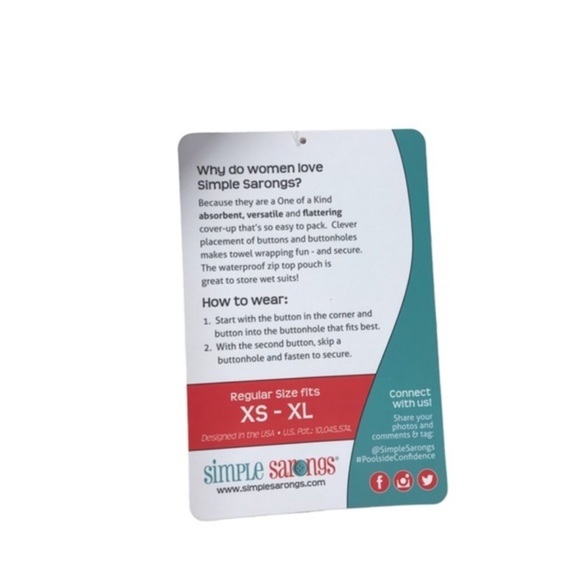 Simple Sarongs Microfiber wrap sarong skirt - Picture 5 of 7